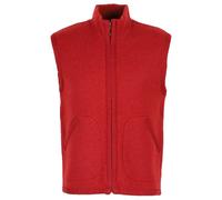 Flomax - Boiled Wool Zipped Vest - Wool vest size L, red