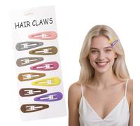Flomiara 10pcs Hair Claw, Mini Hair Clips, Small Water Drop Hairpins Hairs Accessories for Women Girls, Sweet Mini Barrettes Hair Claws Styling Accessories for Photograph Daily Party, Morandi Color
