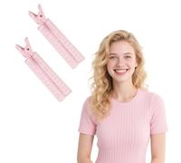 Flomiara 2 Pack Volumizing Hair Roller Clips Woman, Daily USE Volume Clip, Easy Operate Travel Hair Roller Clip Use Unique Pink Volume Clips Tone Design For Long, Short Curlers Hair
