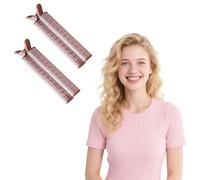 Flomiara 2 Pack Volumizing Hair Roller Clips Woman, Daily USE Volume Clip, Easy Operate Travel Hair Roller Clip Use Unique skin Volume Clips Tone Design For Long, Short Curlers Hair