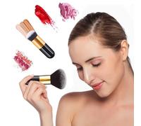 Flomiara 2PCS Large Loose Powder Brush Multi Function Powder Makeup Wmoen Soft Blush Foundation Brush for Foundation Mineral Liquid or Powder, Does Not Prick The Skin