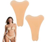 Flomiara 2PCS Private Parts Concealer, Reusable Silicone Soft Pad Lightweight Guard Traceless Invisible Adhesive Waterproof Women Private Pad, Legging Swimsuit Activewear Bikini Underwear Y Concealer