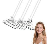 Flomiara 3 Pairs Invisible Clear Bra Straps, Soft Transparent Replacement Shoulder Straps, 0.03in Width Non-Slip Adjustable Straps for Women Girls Strapless Bras for Party Wedding Beach Holiday