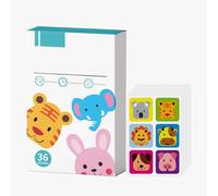 Flomiara 36Pcs Mosquito Repellent Sticker, Natural Insect Repellent Patches, Repel Mosquito, Midge & Insect, Offer Protection for Outdoors Hiking Camping,(Tigers, Koalas, Lions, Calves) Skin-Friendly