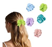 Flomiara 5 PCS Hair Clips for Women, Octopus Claw Clip Suitable for Thick and Thin Hair, Light Cute, Non-Slip Matte Firm Hairpin, Plastic Hairpin, Pink, Lavender Purple, Sky Blue, Lake Blue, Green