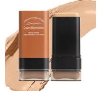 Flomiara Foundation Stick, Contour Makeup Nude Pen Light Creamy Face Foundation Long-lasting Stick with Brush, Instantly Balance & Even Complexion, Natural Color For Medium Skin Tones
