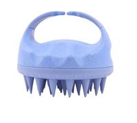 Flomiara Scalp Massager for Hair Growth, Head Massager Soft Silicone Teeths, Scrubber for Thick Thin, Dandruff Brush Silicone Hair Scrubber Works on Wet/Dry Hair (Blue)