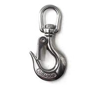Flomore 304 Stainless Steel Lifting Hook Heavy Duty Lifting Safety Hook Rotatable WLL 650 KG (Pack of 1)