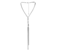 Flongo Long Snake Chain Necklace: Dainty Herringbone Lariat Gold Silver choker -Sexy Trendy Twist Y Shaped Necklace for Women Girls Gifts