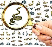 FLONZNAIL Nail Decal Stickers (5 Sheets) Snakes Cobra Realistic Pictures