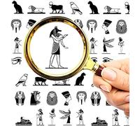 FLONZNAIL Nail Stickers Decal Transfers (5 Sheets) Ancient Egypt Icons Pictograms