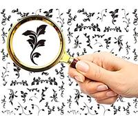 FLONZNAIL Nail Stickers Decal Transfers (5 Sheets) Art Deco Damask Floral Décor Motiffs Vintage Illustration