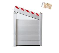 Flood Barrier 210 220 230 240 250cm Portable Flood Barriers for Garage Flood Defence Reusable in Heavy Rain Flood Prevention Barriers for Garage Basement Driveway(H120cm,L230cm)