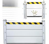 Flood Barrier Detachable Flood Barriers for Garage Aluminum Alloy Flood Defence Barrier Mobile Flood Protection Barrier Door Suitable for Garage Basement Front Door,A,60 * 100cm