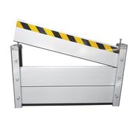 Flood Barrier, Flood Barriers for Garage, Aluminum Alloy Flood Defence Barrier, Mobile Flood Protection Barrier Door, Suitable for Garage, Basement, Front Door, Driveway,001,140×100CM