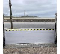 Flood Barrier, Flood Barriers for Garage, Aluminum Water Barriers for Flooding Reusable, Reusable in Heavy Rain Flood Defence,H80CM,(L) 290cm
