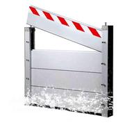 Flood Barrier For Garage Door Flood Defence Barriers Reusable Heavy Outdoor Flood Protection Devices(I-O,130 * 40cm)