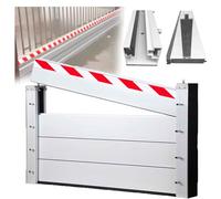Flood Barrier H 0.7 1.3 2.0 2.6 3.3 3.9 4.6ft, Door Flood Barrier, Flood Barrier for Home, Reusable Heavy Duty Aluminum Flood Water Barrier Door YQISHI(4.4x2.6ft)