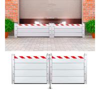 Flood Barrier L 490CM x H 60CM, Flood Protection Barrier Door Emergency Kit, Aluminum Reusable Flood Barrier, Heavy Duty Flood Prevention Barriers, for Homes Door Garage Doorway