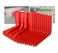 Flood Barrier， L-Shaped Plastic ABS,for Underground Garages in Shopping Malls, Subway Entrances and Exits(10 pcs)