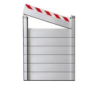Flood Barrier，Protected from Flooding, Made of Aluminum, Reusable, Quick to Install, Emergency Flood Barrier.(L 248xH 140cm)