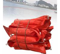 Flood Barrier, PVC Floating Oil Boom, PVC Oil Boom, Recyclable, for Ports, Rivers & Emergency Response L20M/65.61FT H45cm/14.71inch