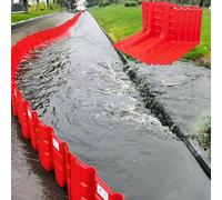 Flood Barriers, Emergency Water Block Interlocking L-Shaped Shield for River Diversion, Versatile Flood Control for Malls, Subway Stations, and Garages