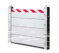 Flood Barriers Flooding Control Baffle Reusable Doorway Flood Protection Barriers Industrial Heavy Flood Defence(I-O,60 * 80cm)