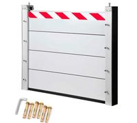 Flood Barriers for Doors L 468cm x H 80cm, Flood Protection Barrier, Aluminum Flood Protection Board, Home Flood Prevention Heavy Duty Waterproof, Easy Assembly and Disassembly