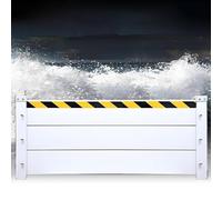 Flood Barriers for Home Exterior, Aluminum Flood Protection Barrier Panels, Water Barriers for Flooding Reusable, for Garage, Home, Front Door, Basement, Gates(72x23.6in/183x60cm)