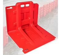 Flood Barriers for Home Exterior, L-Shaped ABS Water Dam Barrier, Quick Dam Flood Barrier, Easy to Install & Transport, Water Barriers for Flooding Outdoor Protection(5-pcs)