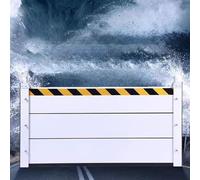 Flood Barriers for Home Exterior, Reusable Aluminum Flood Protection Panel, Detachable Water Barriers for Flooding, for Basement,Subway Entrance,Garage, Door(140x80cm)