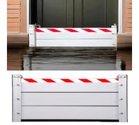 Flood Barriers for Home L 480cm x H 20cm, Flood Protection Baffle, Impact-Resistant Removable Flood Panel Water Stopper Board, Flooding Control Baffle, for Garage/Front Door/Basement