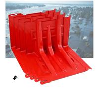 Flood Barriers Portable Protection Panels for Garage Doors and Basements, L-Shaped Baffle Design, Effective Flood Control Solution
