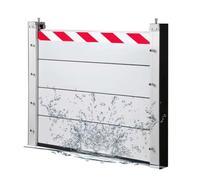 Flood Control Barrier 151cm Aluminum Water Retaining Plate Detachable Reusable Flooding Protection Prevention Board(Inside,151 * 40cm)