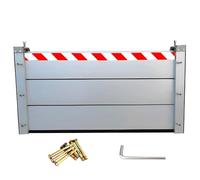 Flood Defence Barriers for Doors L 164cm * H 60cm Flood Protection, Aluminum Flood Barrier for Garage Home, Removable Flood Prevention Door, Reusable Anti-Flood Flap for Garden/Gate/Basement