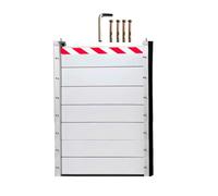 Flood Defence Barriers for Doors L 170cm * H 140cm Flood Protection, Aluminum Flood Barrier for Garage Home, Removable Flood Prevention Door, Reusable Anti-Flood Flap for Garden/Gate/Basement