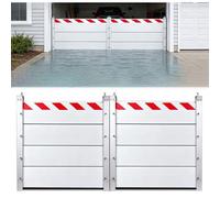 Flood Defence Barriers L 130 x H 60cm Flood Defence, Aluminum Flood Water Barrier, Reusable Flood Barriers, Flood Defence Barriers for Garage Doors, for Garage/Home Door/Doorway/Basement
