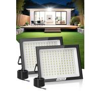 Flood Lights Outdoor 500W 2 Pack,50000LM Super Bright LED Floodlight Outdoor,6500K Cool White Security Light,IP66 Waterproof Wall Light for Garden, Garage, Yard, Parking Lot, Warehouse
