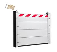 Flood Prevention Barrier Flood Defence Barrier Anti-Flood Wall Flood Barrier for Driveway Aluminum Alloy Flood Defence Barrier Mobile Flood Protection Barrier Door Good Sealing Custom(130 * 40cm)