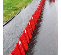 Flood Prevention Barriers, Removable L-Shaped ABS Plastic Panels, Mobile Temporary Dams for Underground Garage, Waterproof Anti-Flood Wall, 12 Pcs