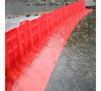 Flood Protect Door Dam, 8-Piece ABS Water Ber Board Set, Quick Assembly & Disembly, tial Home Flood Defense, Red Color for Effective Flood Control