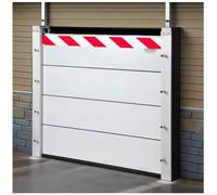 Flood Protection Baffle - 123/124cm Long Aluminum Flood Barriers Customizable Sealed Flood Prevention Barrier For Entrances(I-O,124 * 40cm)
