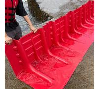 Flood Protection Barrier, ABS Plastic L-Shaped Water Dam System, Reusable Flood Blocker, Quick Install for Garage, Outdoor Flood Defense(9PCS)