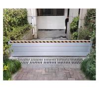 Flood Protection Barrier,Detachable Aluminum Flood Barriers for Basement & Garage Door - Multi-Length Water Prevention System (0.6ft H, 16ft L) - Effective Flood Protection Solution