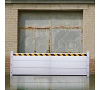 Flood Protection Barrier Door Detachable Flood Barriers For Garage Door Basement Outside Garage Flood Protection Barrier Flooding Control Baffle Wide Flood Board Aluminum,Silver,195 * 80cm