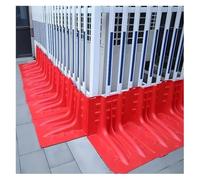 Flood Protection Barrier, L-Shaped Emergency Water Barrier, Reusable ABS Plastic for Garage, River Diversion, and Dams