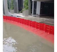 Flood Protection Barrier,L-Shaped Garage Flood Protection Board - 6pcs Reusable ABS Thickened Material, Waterproof Barrier for Basement and Garage Flooding Prevention