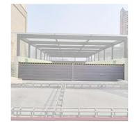Flood Protection Barrier,Removable Flood Defence Barriers, 47" Hurricane Water Panels, Reusable Aluminum Flood Protection Baffles for Warehouse & Subway Entrances, 14.8 ft (2 Sections)