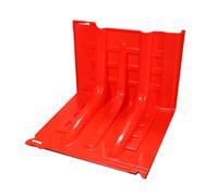 Flood Protection Barrier Reusable L-Shaped Plastic Water Barriers, Thickened Home Install for Garage & Property - 4pc Set, Easy Installation, Durable & Removable